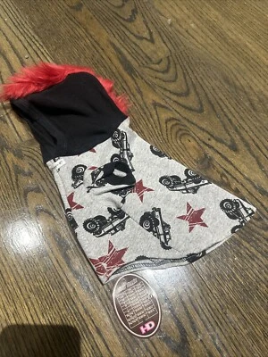 Camisa con Capucha Hip Doggie Mohawk Monster Truck Perro M Nueva con Etiquetas Foto 1 de 4