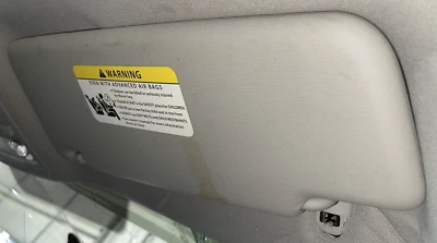12-22 VW PASSAT Sun Visor Right GRAY W/ ILLUMINATION - Image 1 of 2
