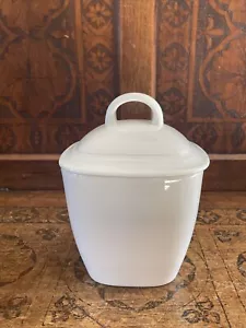 Bote de almacenamiento Lenox "ASPEN RIDGE"" con tapa ~Blanco~Raro - Imagen 1 de 12