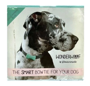 WonderWoof Azul Aguamarina Monitor de Actividad Digital Impermeable Pajarita para Perros - Imagen 1 de 2