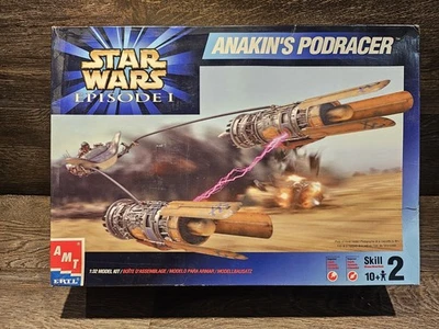 1999 Star Wars Episode I - Anakin's Podracer - AMT ERTL 1:32 Model Kit Vintage - Image 1 of 4