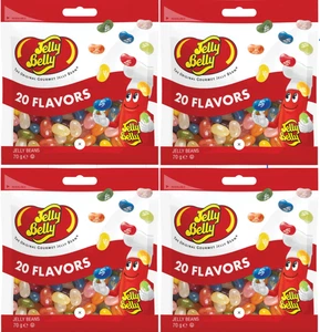 4x Jelly Belly Gourmet Jelly Bean 20 Assorted Flavours Confectionery 70g Bag - Picture 1 of 2
