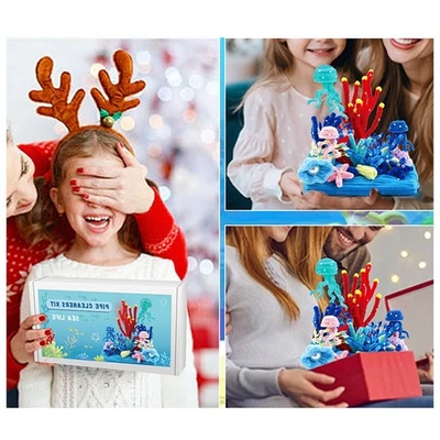 Kit de fabrication de tiges chenille avec vue sur l'océan pour la fête - Photo 1/4