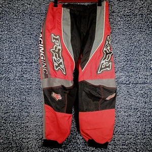 Fox Racing Pants Youth 26 Riding 180 Red/Black Dirt Bike BMX Waterproof Coated - Picture 1 of 17