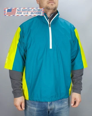 Galvin Green Gore-Tex Paclite Shell Short Sleeve XL Mens Golf Turquoise Jacket - Image 1 of 4