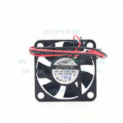 ADDA AD0412HB-G70 Axial Fan DC 12V Fan 0.10A 40*40*10MM 2-wire Ball Cooling Fan - Image 1 of 2