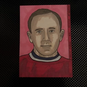 Hand Painted Hockey Card Howie Morenz HOF 1/1 - Picture 1 of 1