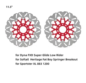 Floating 11.5" Front Rear Brake Rotors for Harley Sportster XL Dyna FXST Softail - Picture 1 of 11
