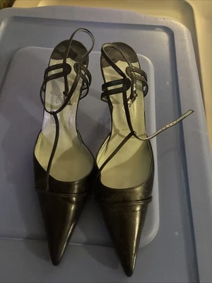 Sigerson Morrison Black Heel 10.5 Black Leather - Image 1 of 4