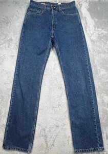 Vtg 1990s Levis 505 Jeans Mens Fits Sz 30 x 34 Blue Regular Fit Straight Leg - Picture 1 of 13