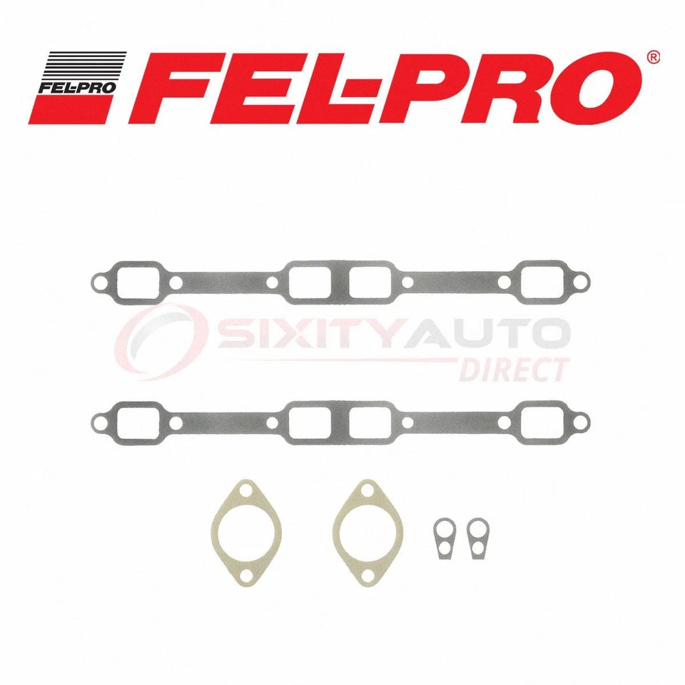 Fel-Pro Exhaust Manifold Gasket Set for 1959-1961 Chrysler Windsor 6.3L V8 - wd Foto 1 de 4