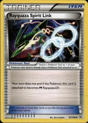 Rayquaza Spirit Link Uncommon XY - Roaring Skies 87/108 NM - Image 1 of 2
