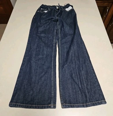 Pantalones de mezclilla Faded Glory para niños talla 14 H azul medio lavado cintura ajustable Foto 1 de 4