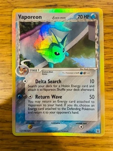 LP! Vaporeon (18/113) EX Delta Species Holo Pokemon Karte! SCHNELLER VERSAND! - Bild 1 von 4