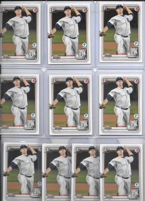 Tarik Skubal lot (10)  2020 Bowman  Draft  1st Edition - Image 1 of 2