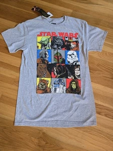 Star Wars T-Shirt Original Triolgy Comic 12 Box Grid Grau Brandneu mit Etikett - Bild 1 von 11