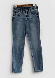 Jeans Judy Blue Boyfriend Fit tiro medio azul elástico denim preppy informales talla 1/25 - Imagen 1 de 17