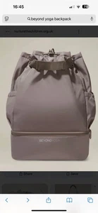 Beyond Yoga Drawstring Gray Convertible Gym Bag Backpack New in Sealed Bag - Picture 1 of 5