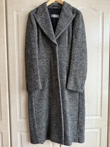 MaxMara Tweed Coat- size 42, UK 12, Made in Italy - length 117cm - Picture 1 of 8