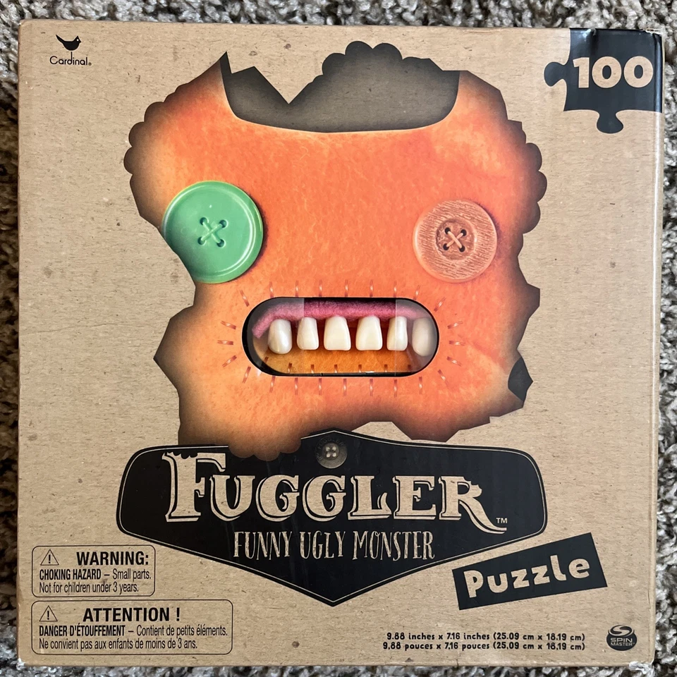 Spin Master Fuggler Funny Ugly Monster Puzzle 100 pcs Jigsaw Cardinal New Sealed - Image 1 of 4
