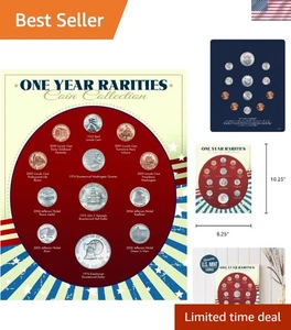 1943 Lincoln Steel Penny & Bicentennial Coin Set - Authentic Mint Condition - Bild 1 von 7