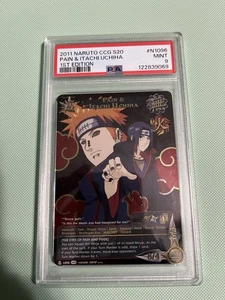 Naruto CCG S20 Tales of the Gallant Sage Pain Itachi Uchiha 1st Edition PSA 9 - Picture 1 of 2