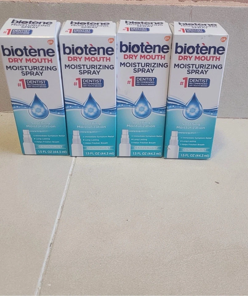 Spray hidratante para boca seca de bioteno, menta suave.(Pack de 4). Exp:04/2026 Foto 1 de 1