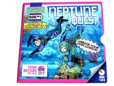 Taco Bell's Comics Constructor PC CD Neptune Quest - Issue 1 of 4 NEW Unopened - Image 1 of 2