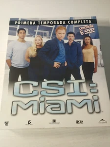 Csi Miami First Season Box Large - 5 X DVD Spanish English Missing Disc 6 - Picture 1 of 6