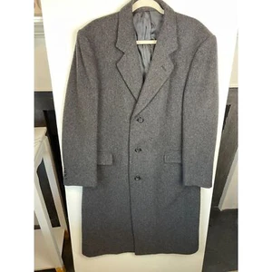 Adolfo Wool Cashmere Blend Overcoat in Gray - L Old Money Luxury - Picture 1 of 11