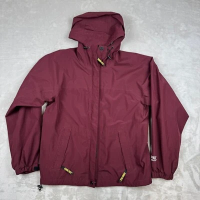 Bass Pro Shop Mens S Gore-tex Paclite Dark Red Burgundy Jacket Raincoat - Image 1 of 4