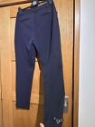 Women?s Liu Jo Jeans Tapered Chinos Tailored Trousers Navy Blue Size 12 EU 42