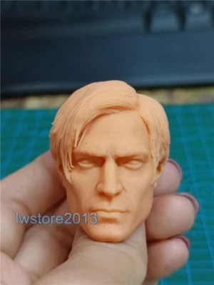 1:12 Man Robert Pattinson Head Sculpt Carved For 6" Male Action Figure Body - Image 1 of 4