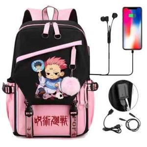Mochilas escolares de anime Jujutsu Kaisen Chibi mochila escolar mochila bolsa para libros - Imagen 1 de 28
