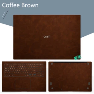 Leather Laptop Sticker Skin Decals Cover for LG Gram 17 17Z90N 17Z90Q 2020-2022 - Picture 1 of 19