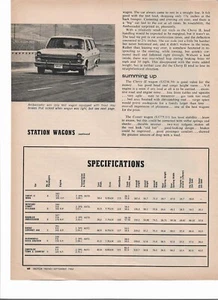 Station Wagon Performance w/Stats 2 Page 3 sides Vtg 1966 Print Ad Motor Trend - Picture 1 of 3