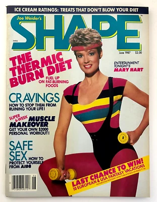 Joe Weider’s Shape Magazine – Mary Hart  Cover - June 1987 - VG Condition - Image 1 of 3