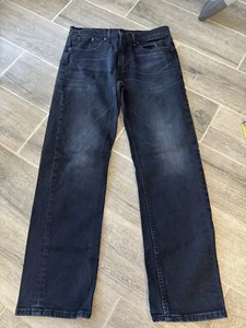 Levi’s 505 Jeans Mens Size 31 X 32 Dark Blue Wash Straight Regular Fit - Picture 1 of 9