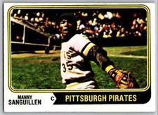 1974 Topps Catcher Manny Sanguillen Pittsburgh Pirates #28
