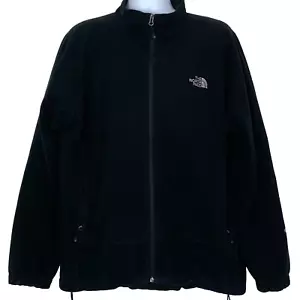 The North Face Jacket Fleece Zip Size XL Black Mens Pockets Logo - Picture 1 of 3