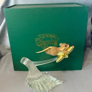 Vintage Charming Tails Figurine Mouse Fitz Floyd Christmas Make Wish Never Let - Picture 1 of 6