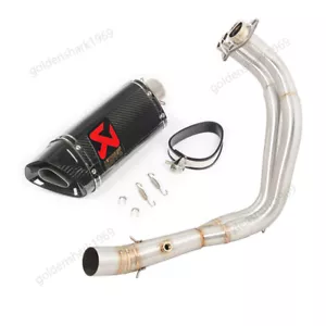 For Yamaha YZF R7 MT-07 2014-2025 Exhaust System Header Pipe Carbon Muffler Tips - Picture 1 of 9
