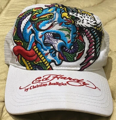 Gorra de béisbol vintage Ed Hatty Christian Audigier Foto 1 de 4
