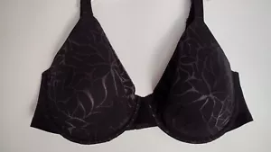 Bali 0085 Beauty Lift Back Smoothing T Shirt Bra Lace UW Womens 38DD Black - Picture 1 of 15