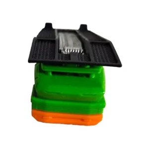 Hot Wheels Experimotors The Embosser Green/Black Ramp Pre-Owned - Picture 1 of 8