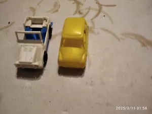 1/43 CIRCA- AUTO UNION FUORISTRADA/FIAT 750- PLASTICA- MADE IN ITALY ANNI'70 - Foto 1 di 4