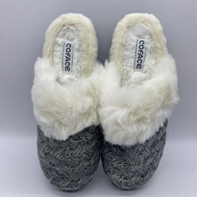 Zapatillas COFACE Gris Tejido Espuma con Memoria Imitación Piel SLIP ON MUJER Talla US 8 EUR 39 Foto 1 de 4