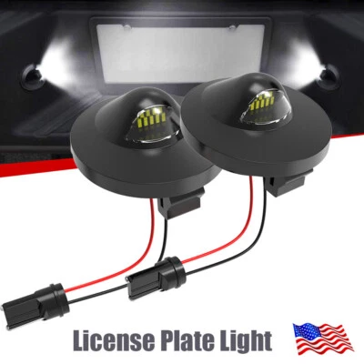 Pair Fit 1991-2004 Ford Ranger LED License Plate Light Bulb Assembly Replacement - Image 1 of 4