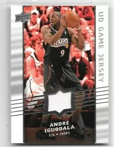 JERSEY ANDRE IGUUDALA 2008-09 MAZO SUPERIOR UD JUEGO JERSEY USADO ~ SIXERS - Imagen 1 de 1