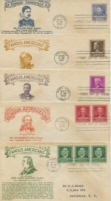 1940 FDC , CROSBY FAMOUS AMERICANS SET - Image 1 of 4